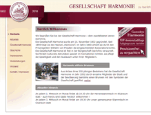 Tablet Screenshot of harmonie-iserlohn.de
